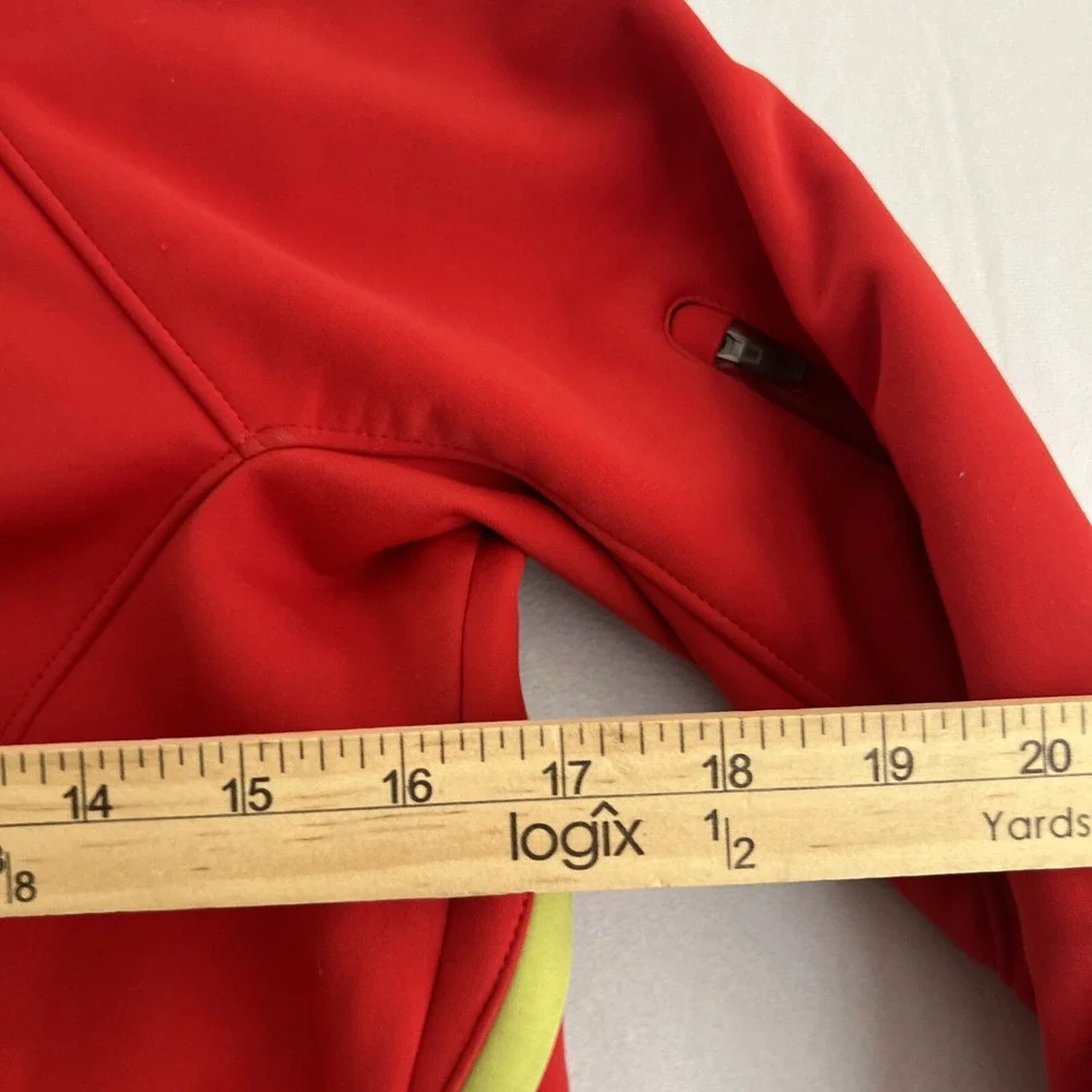 Columbia Jacket Womens Small Omni-Heat Red Hooded Coat‎ Full Zip Outerwear